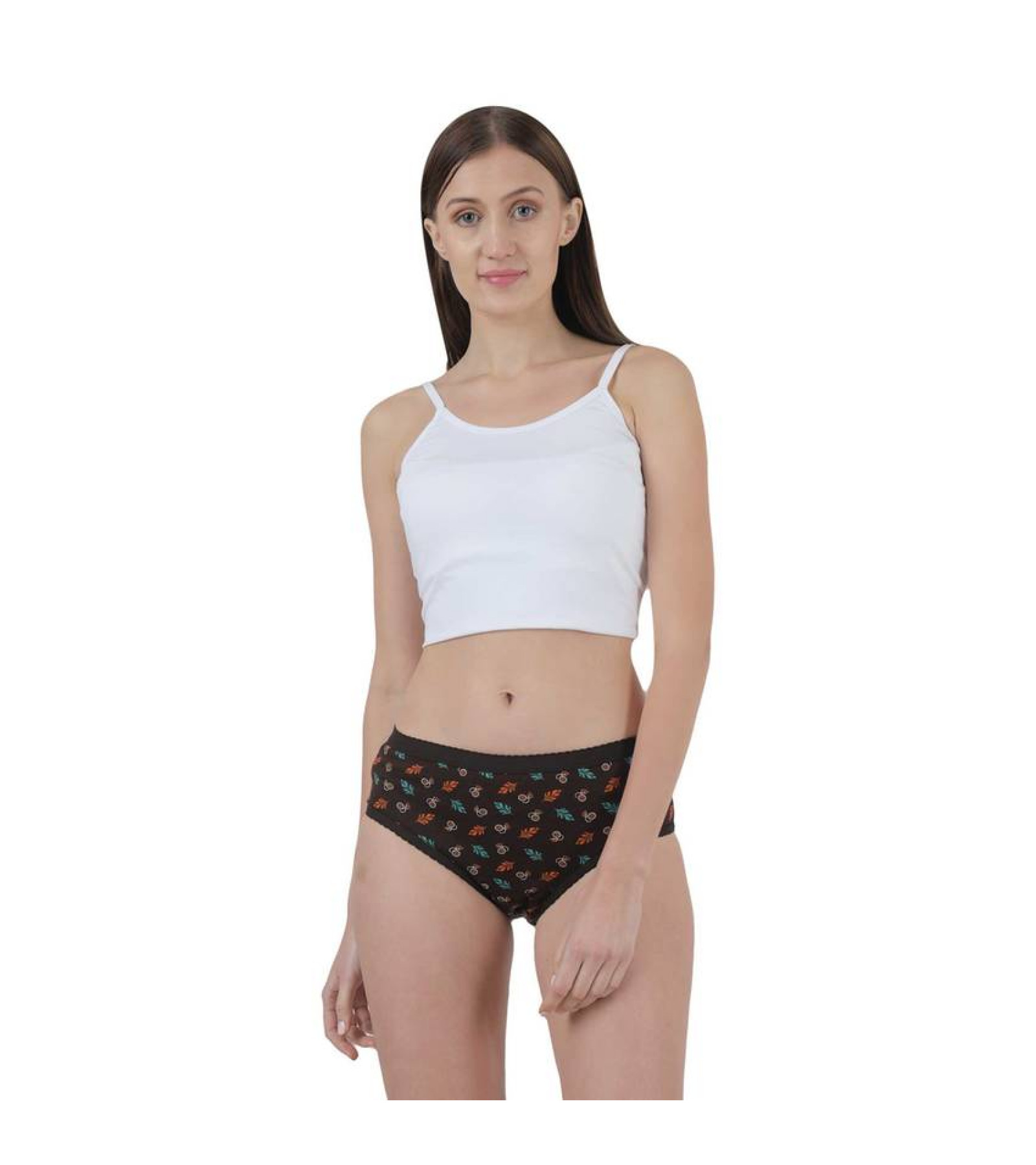 Vink Women's Printed Panty | Outer Elastic